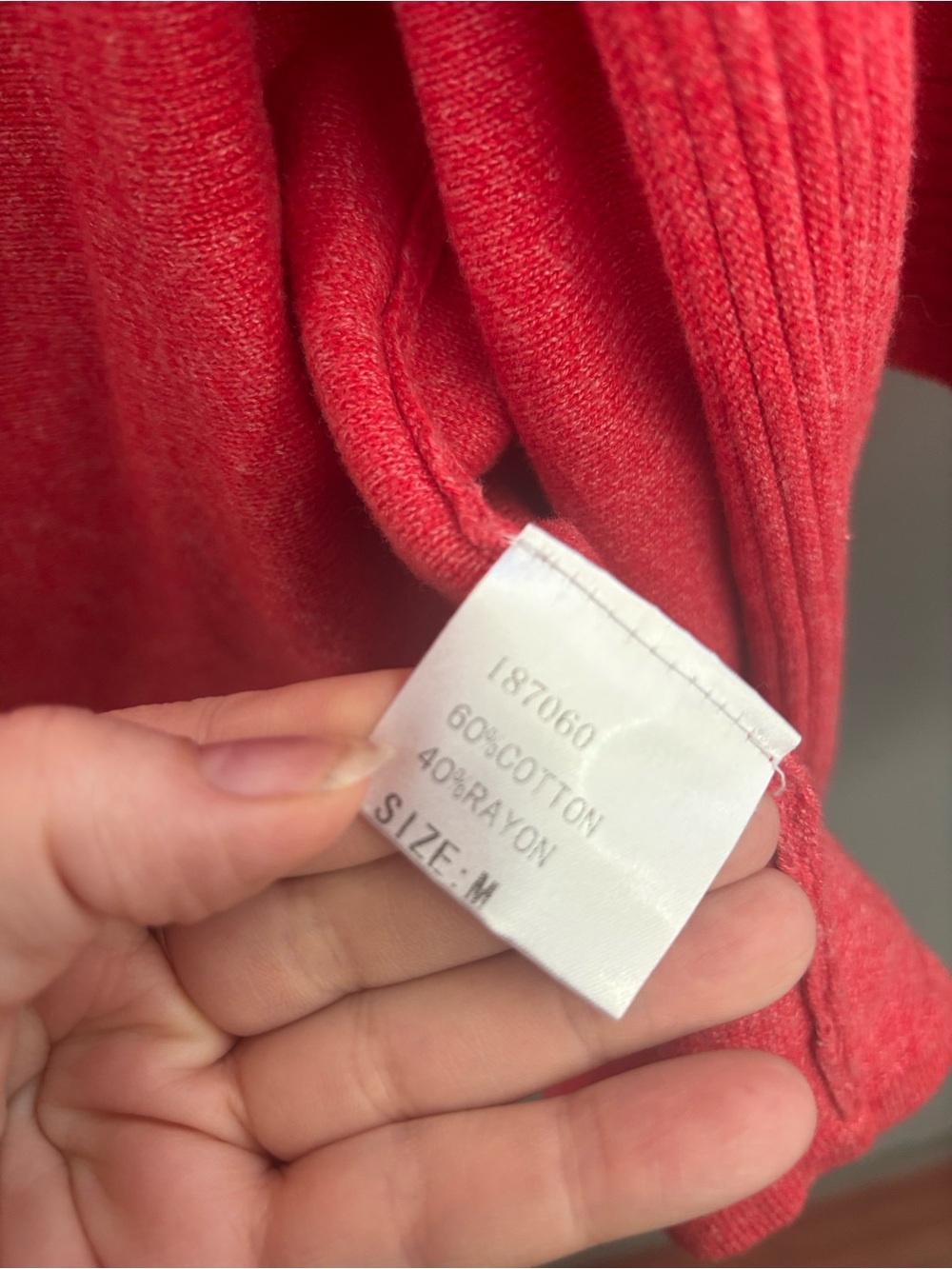 Foxcroft Open-Front Red Cardigan with Pockets - Picture 4 of 4